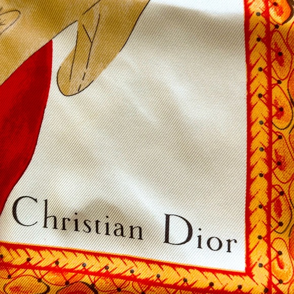 Authentic Christian Dior silk scarf - Picture 1 of 4